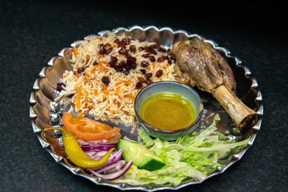 Kabuli Palaw (Afghan Lamb and Rice with Carrots and Raisins)