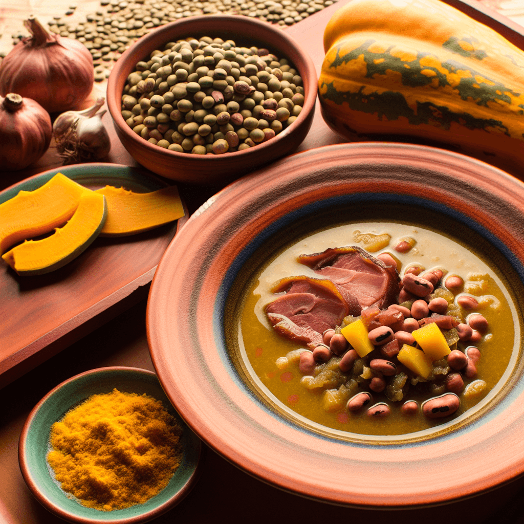 Zuppa di Fagiolini dell'Occhio Anguillana