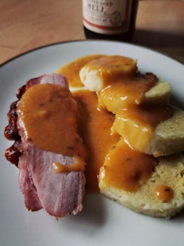 Vepřo Knedlo Zelo (Pork, Dumpling, Sauerkraut)