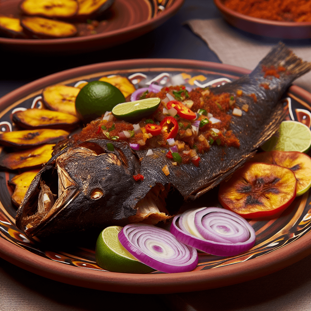 Poisson Braisé (Poisson Grillé Gabonais)