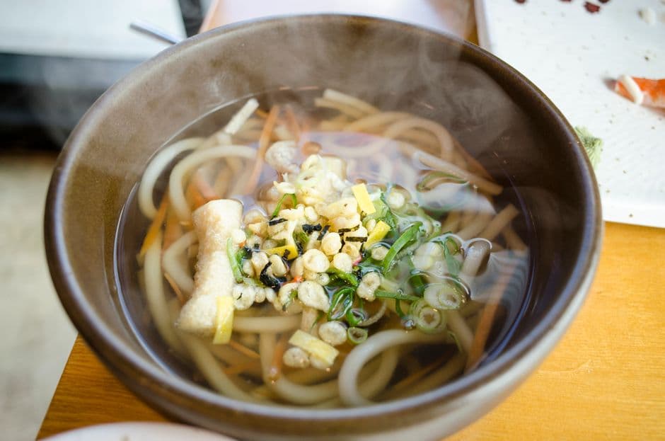 Udon Tempura (Japanese Tempura Noodle Soup)