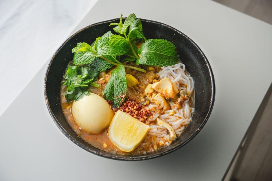 Sarawak Laksa (Malaysian Borneo Spiced Noodle Soup)