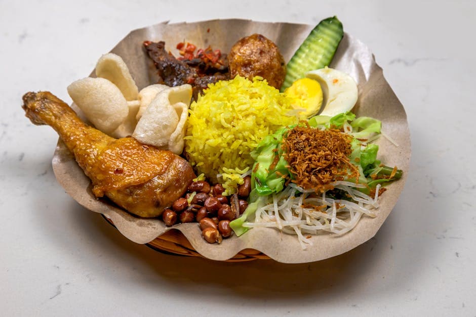Perak Nasi Kuning (Turmeric Rice)