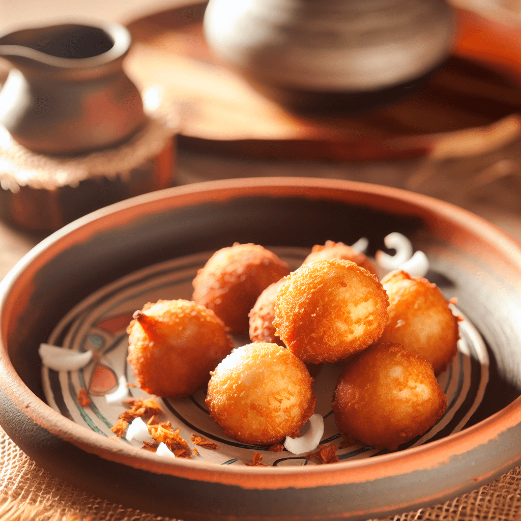 Buñelos Åhu (Coconut Donuts)