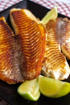 Pescado de marea de Papúa (pescado a la parrilla con lima y chile)