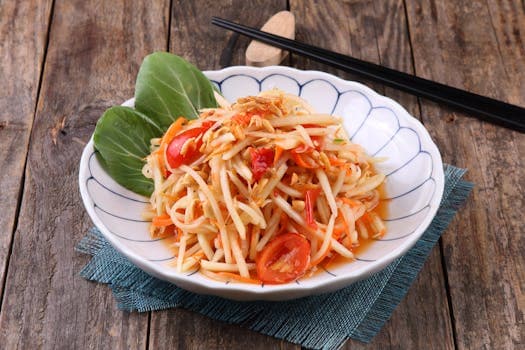 Palauan Fresh Papaya Salad