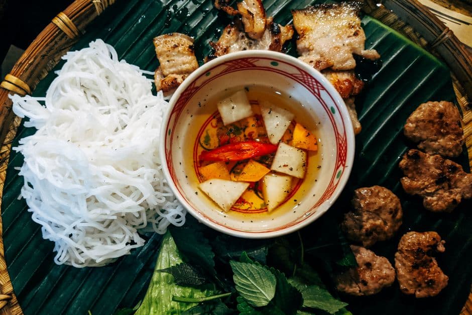 Bún Chả Hanoi (Vietnamese Grilled Pork with Noodles)