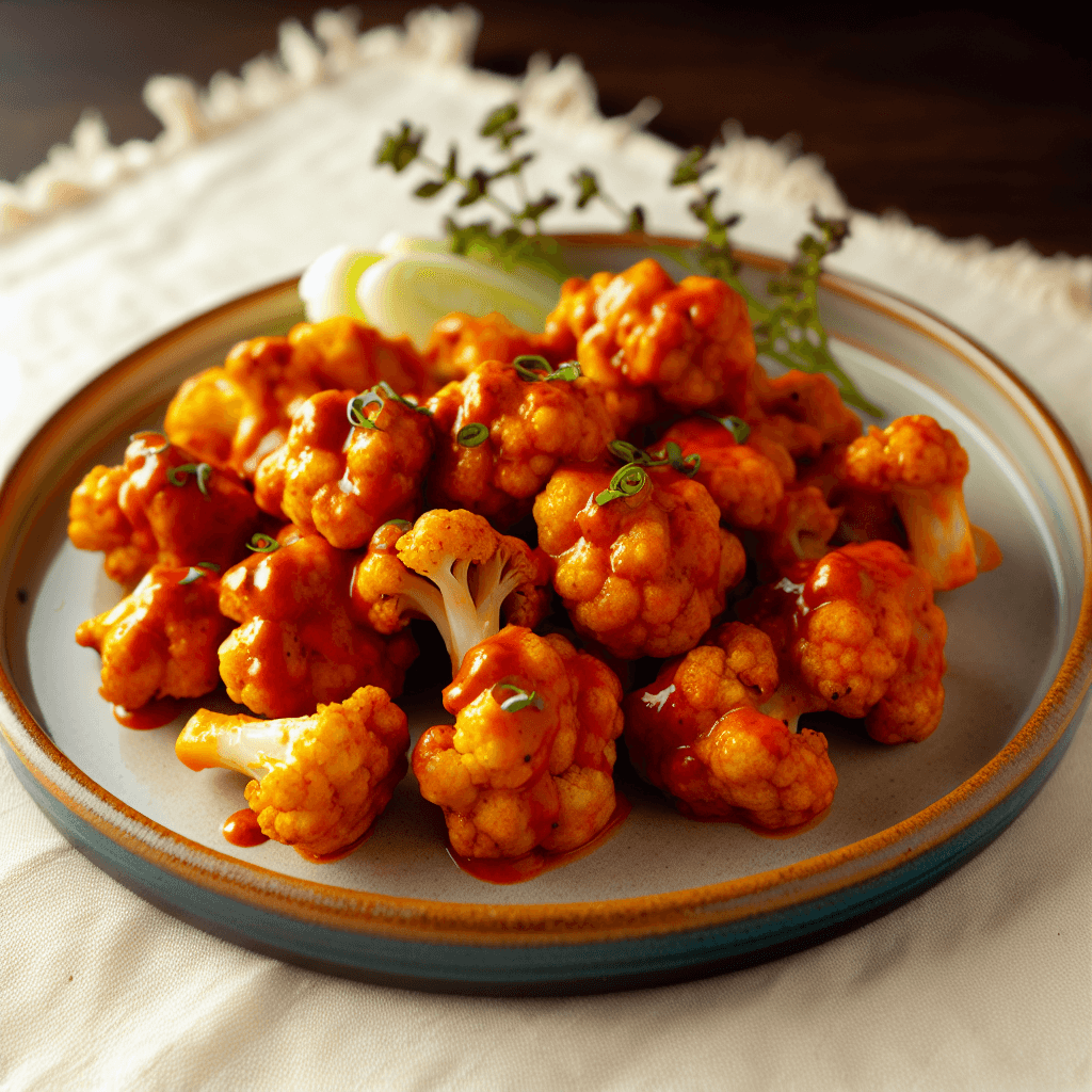 Crispy Buffalo Cauliflower Bites