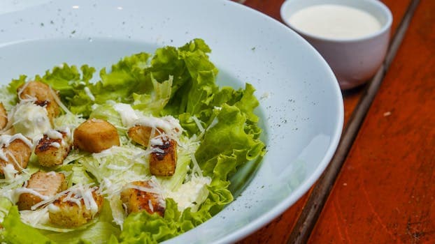 Classic Caesar Salad from Scratch
