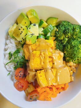 Rainbow Buddha Bowl with Tahini Dressing