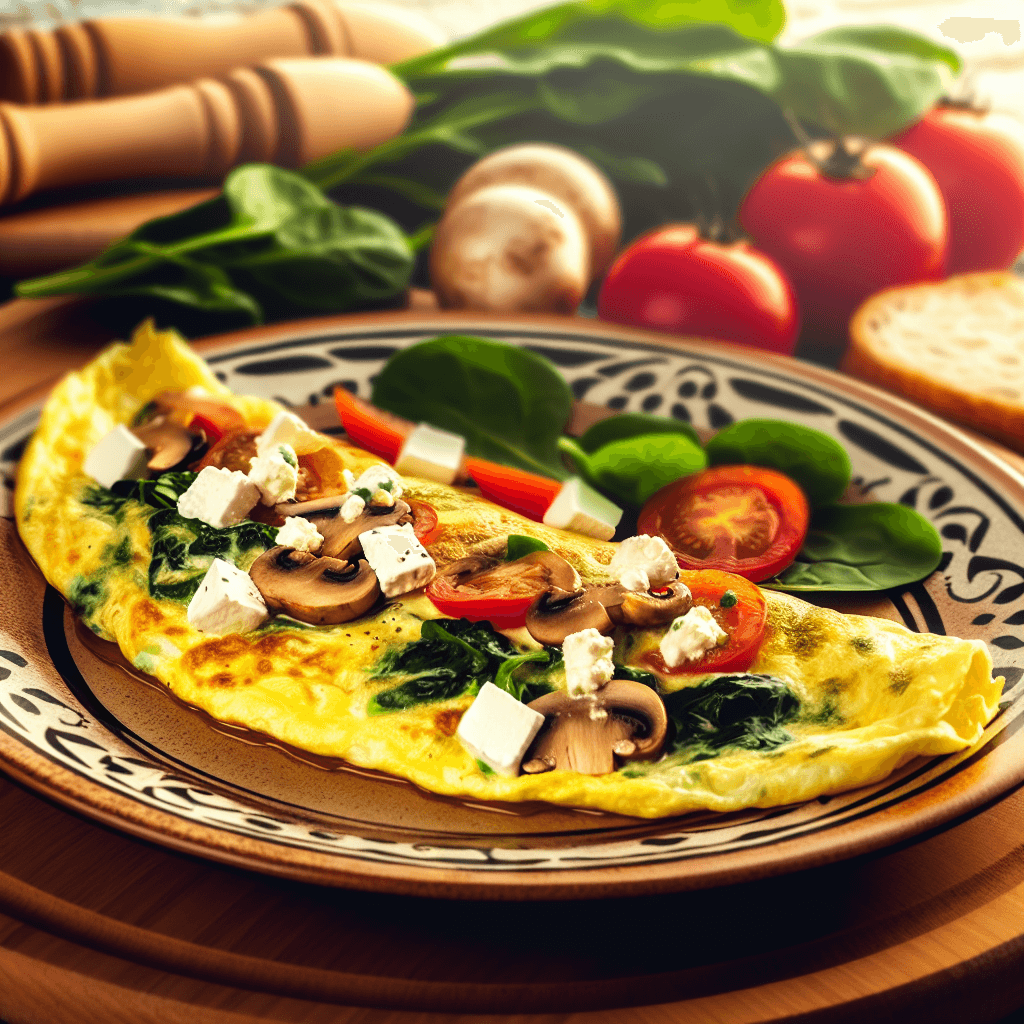 Egg White Veggie Omelette