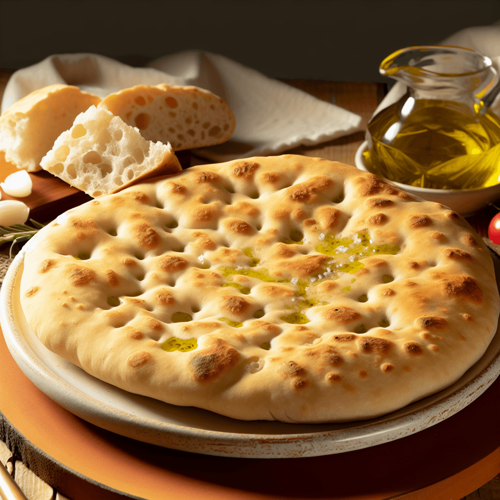 Focaccia Genovese (Ligurian Olive Oil Flatbread)
