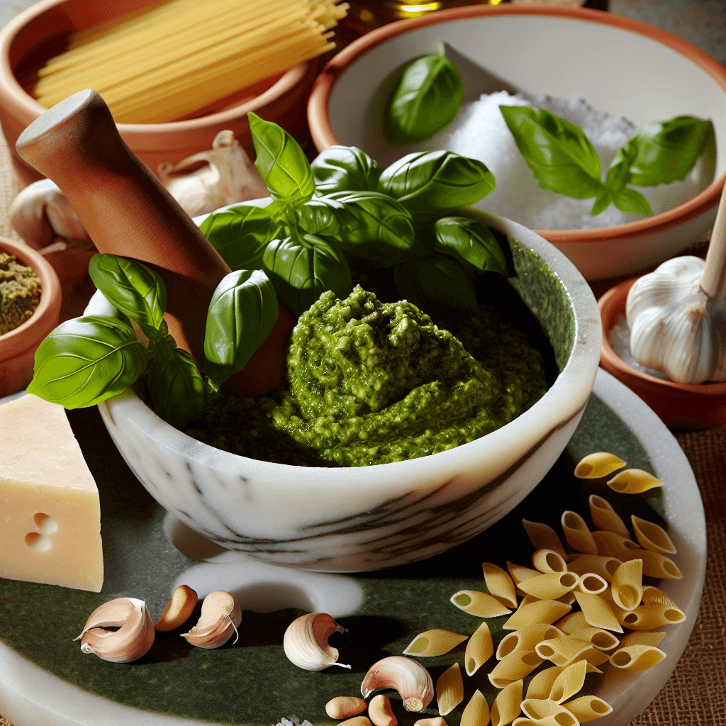 Pesto alla Genovese (Authentic Basil Pesto)