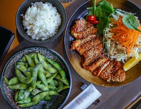 Edamame Chicken Rice Bowl