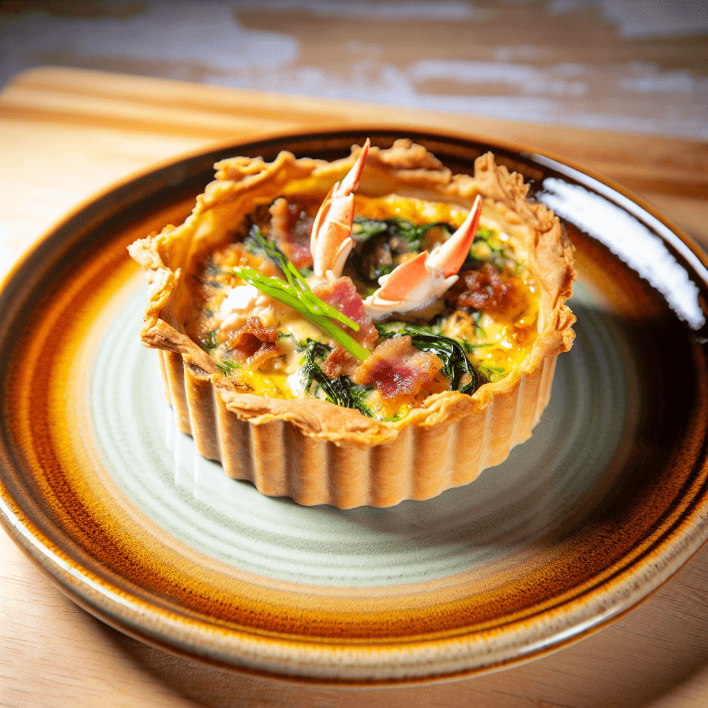 Jersey Crab and Bacon Tart