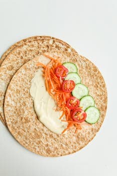 Hummus Veggie Wrap