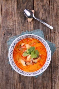 New Caledonian Coconut Prawn Soup