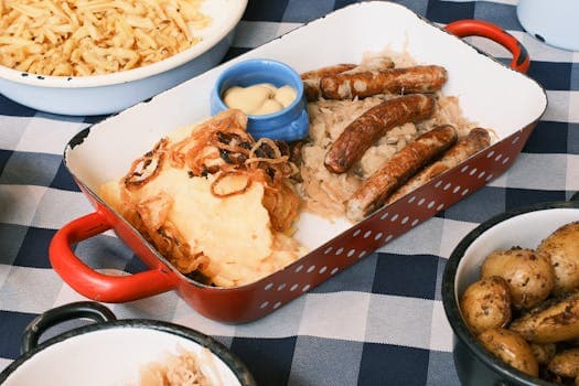 Bratwurst with Sauerkraut