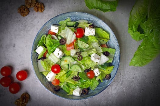 Classic Greek Salad – Horiatiki with Feta, Olives and Oregano