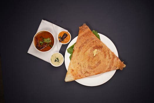 Dosa (South Indian Fermented Rice Crepe)
