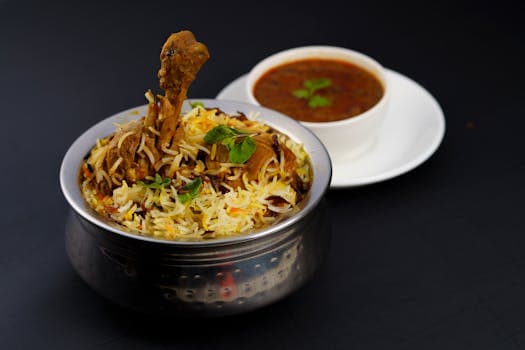 Hyderabadi Biryani (Rice and Meat Casserole)