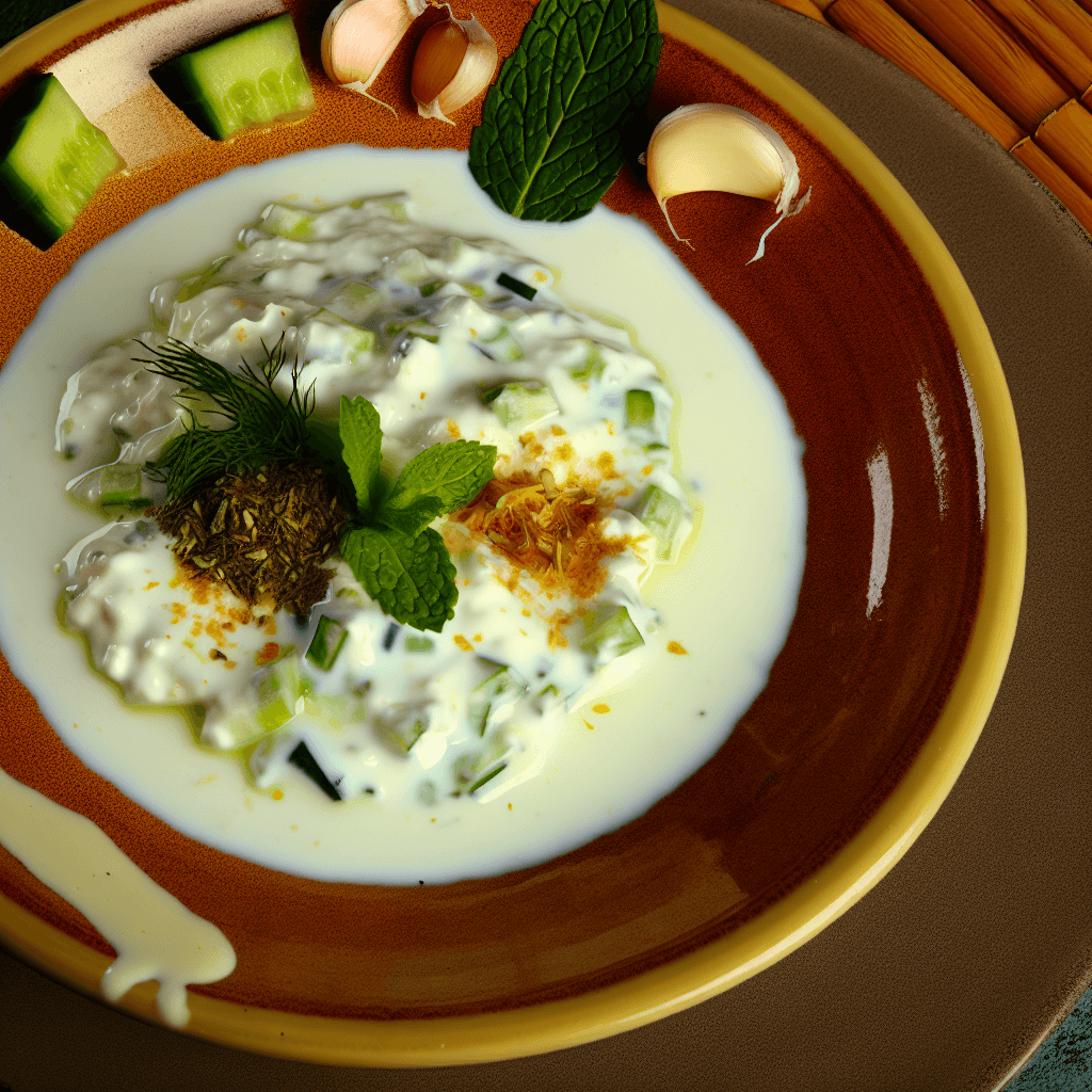 Cacık (Turkish Yogurt with Cucumber & Mint)